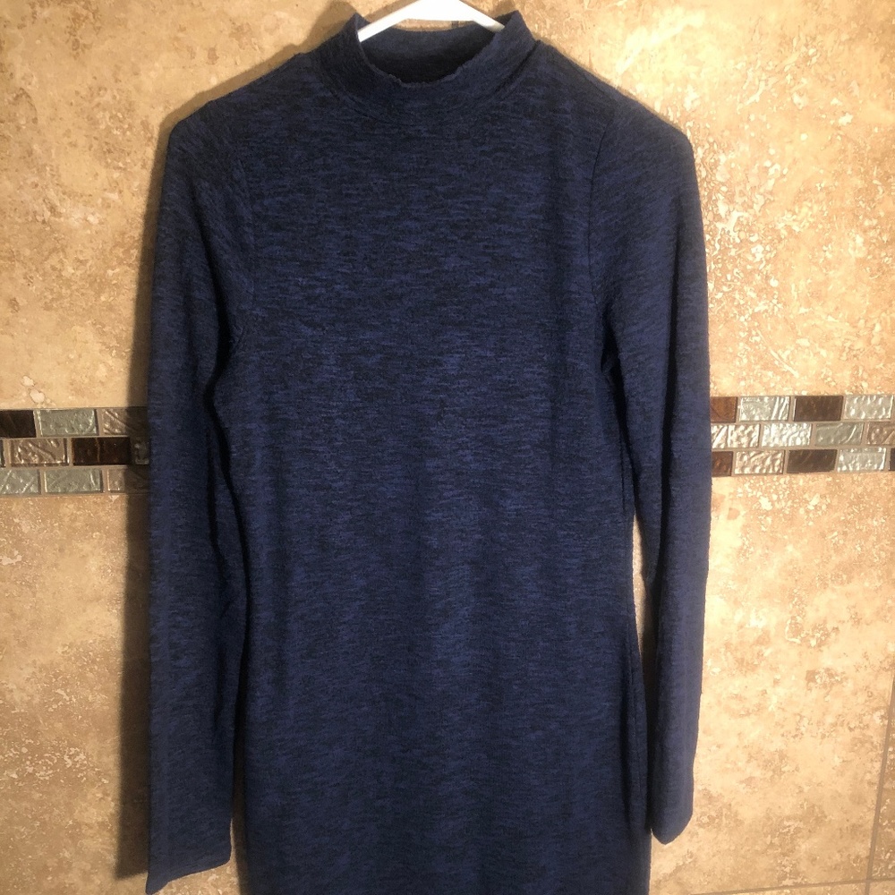 Turtleneck Blue Express Dress